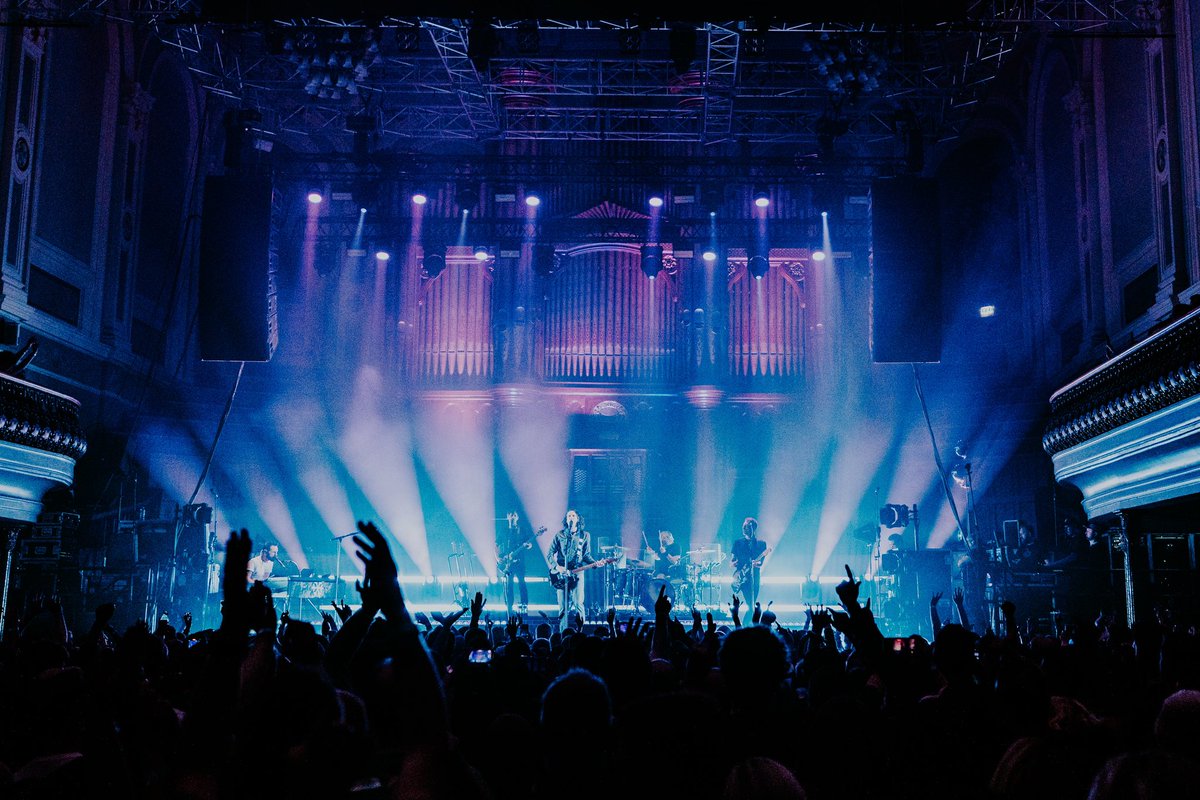 snowpatrol's tweet photo. Belfast! Ulster Hall! Thank you. 

What an extraordinary crowd you were. You always are. 

Thank you for one of the best nights in Belfast we ever had. And there have been MANY!

It was great to celebrate the release day with you all in a place that means the world to us. https://t.co/iXD0Vo9g7K