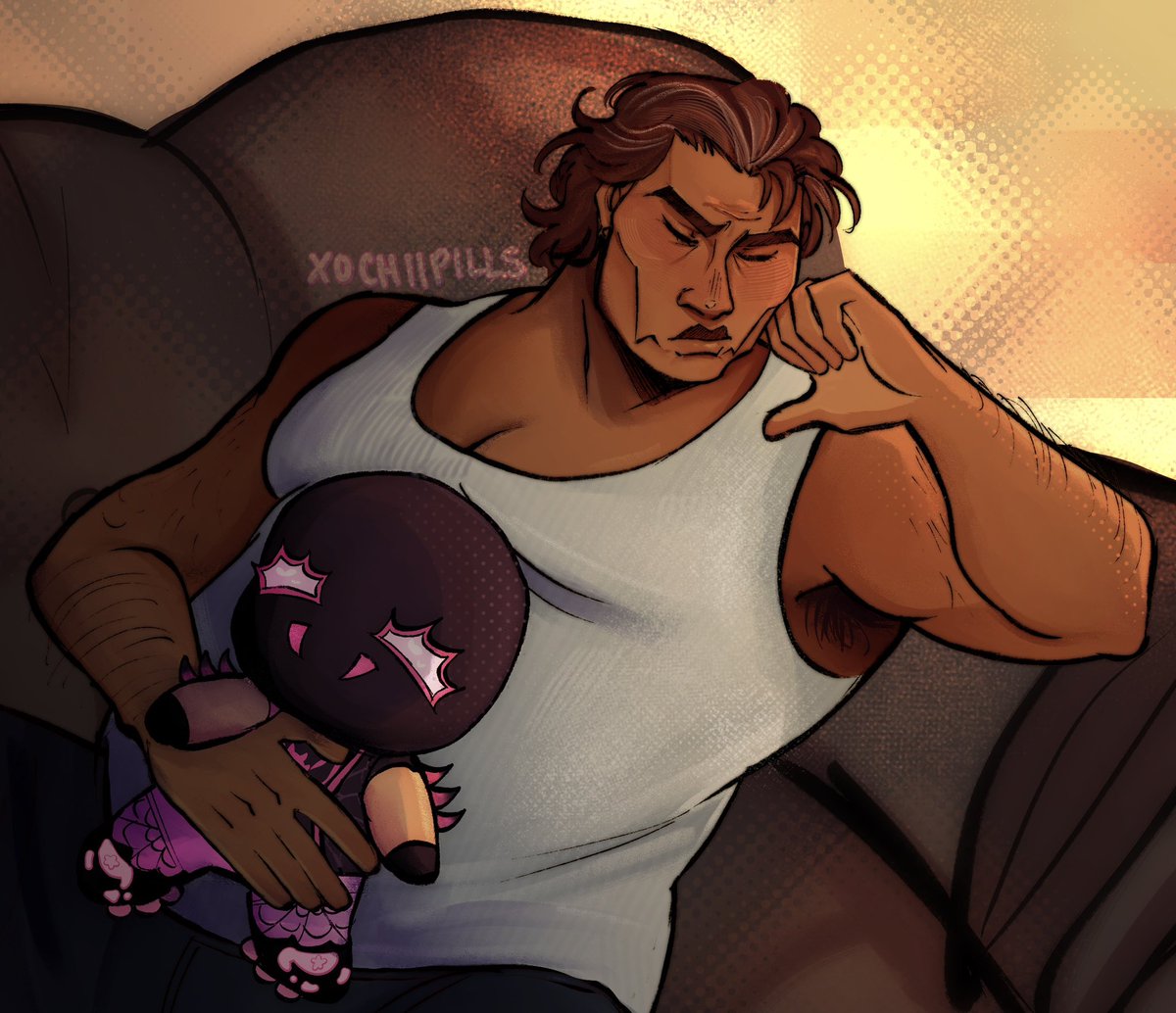 xochiicito's tweet image. what do yall know about butchguel? ☝🏽🤨 #MiguelOHara #migueloharafanart #ocxcanon (comm)