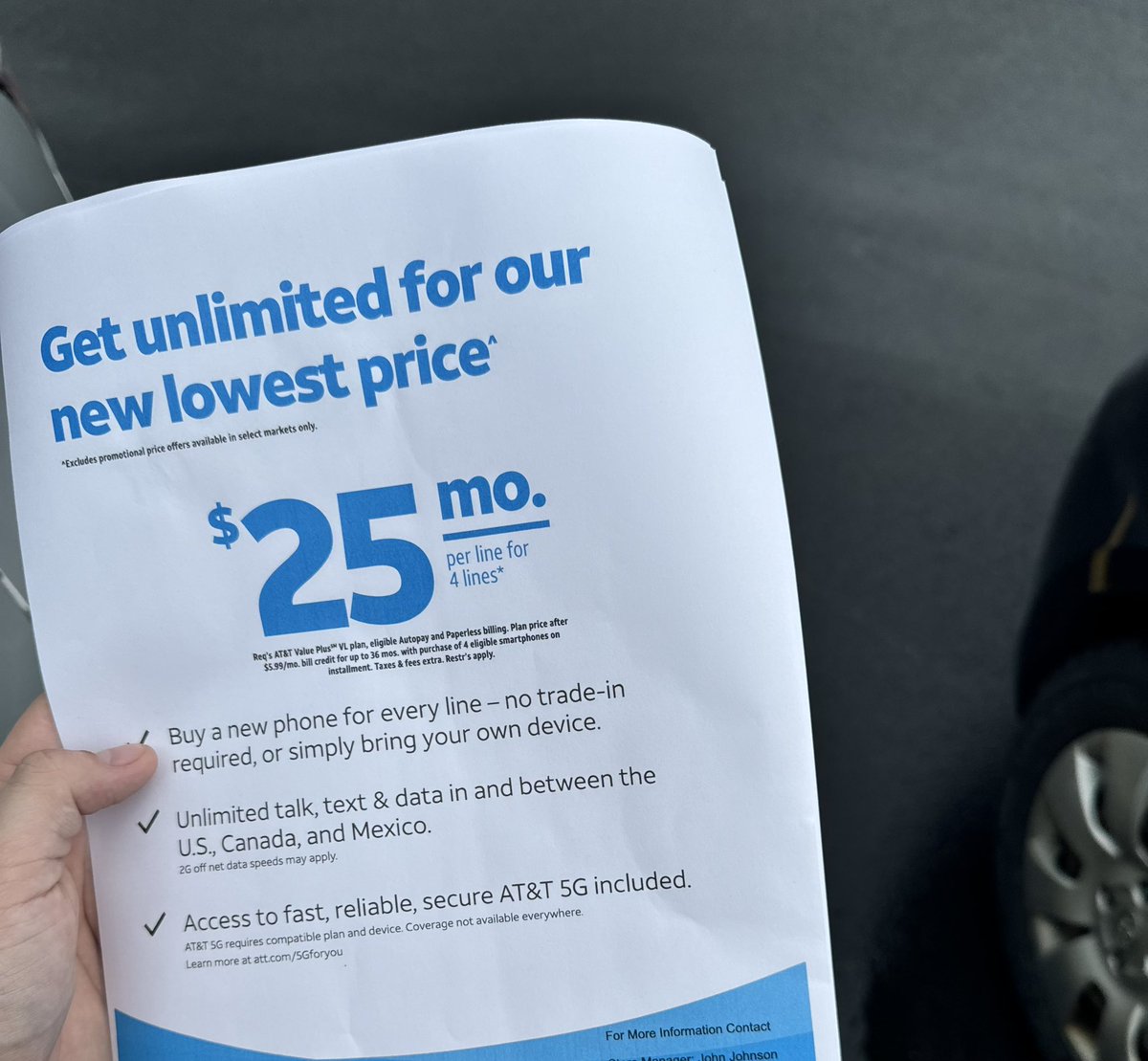 Joh607's tweet photo. Been a while since I’ve been on here. Spreading the word of our value plus plans! #Lifeatatt https://t.co/UVIMHQS4uM