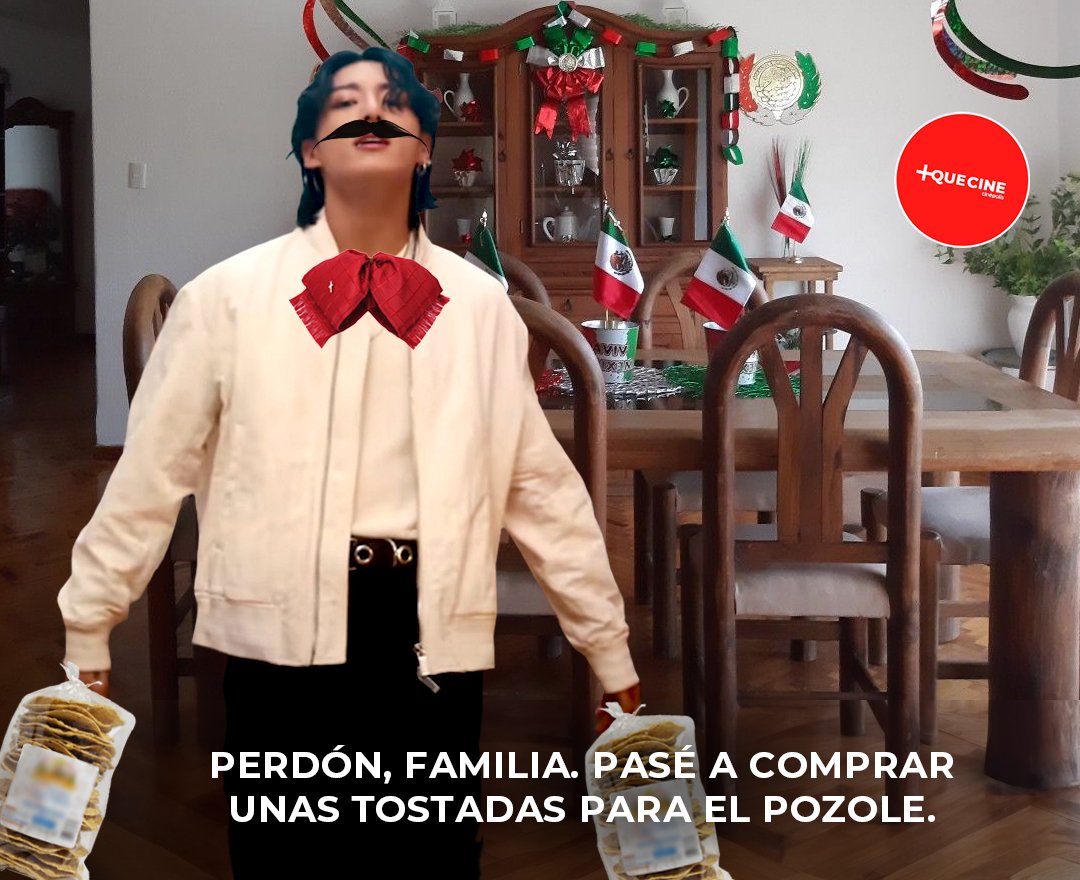 Mi tía: ¿Y tú novio dónde está, mija?
Jungkook: