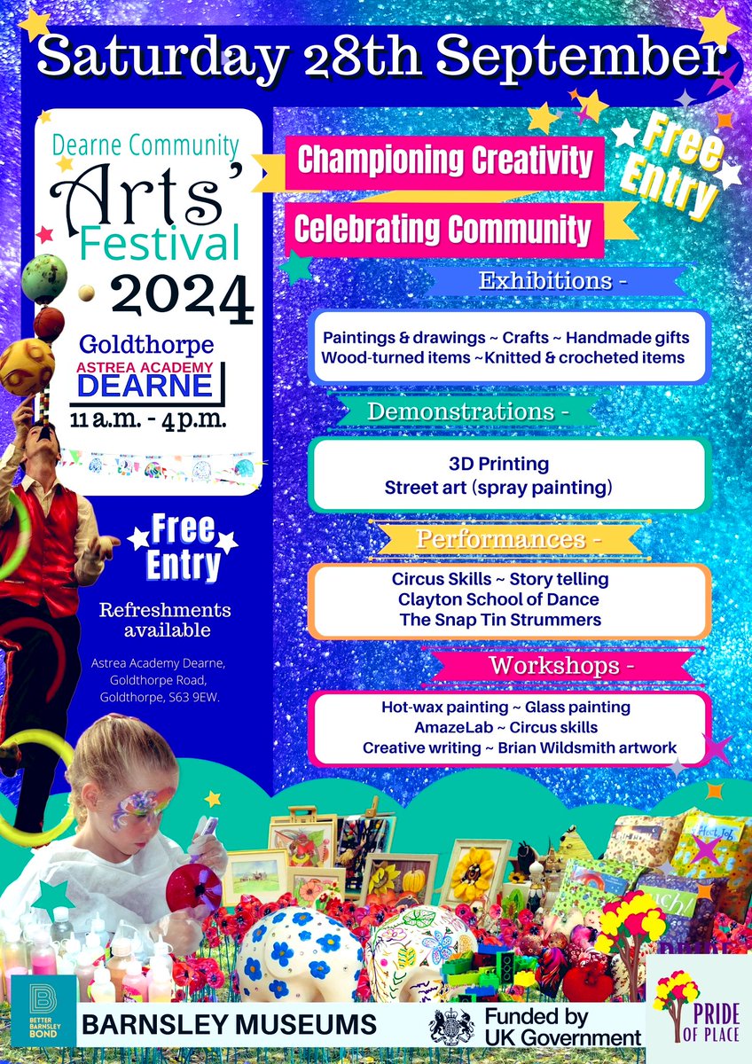 Amazelab (@amaze_lab) on Twitter photo Our next community workshop is….
Saturday 28th September 11am-4pm
Dearne Community Arts Festival <a href="/AstreaDearne/">Astrea Academy Dearne</a>
We can’t wait, see you there 👋🏻🧪❤️ Our next community workshop is….
Saturday 28th September 11am-4pm
Dearne Community Arts Festival <a href="/AstreaDearne/">Astrea Academy Dearne</a>
We can’t wait, see you there 👋🏻🧪❤️