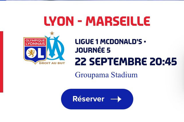 🔴🔵 Nouveau jeu concours !!! 🎰🍀
Gagne 2 places pour OL-OM ! 
Pour participer rien de plus simple #RT et #Follow ! 
Bonne chance à tous ! 
Tirage vendredi à 21h 
#OLOM #OL #Olympiquelyonnais #olympico