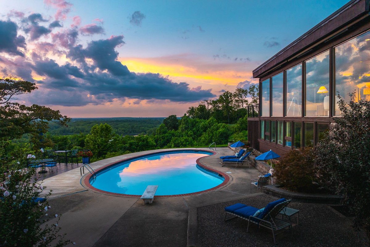 Perched on a secluded bluff, this architectural gem, the crowning achievement of Charles E. King, stands as a testament to visionary design and the golden age of modernism.

Extraordinary property of the day represented by Jonathan Shirrell of <a href="/JamesonSIR/">Jameson SIR</a>. s.sir.com/3XIP65O