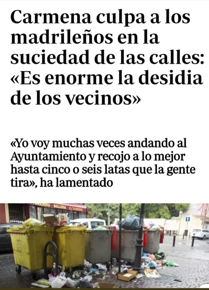 <a href="/FelixLopez_Rey/">Félix López-Rey 📢</a> A ver imbecil los  servicios de limpieza tienen horarios y además os habéis dedicado a sacarlo de las bolsas para la   "afoto".
Alguien con algo de razón y entendimiento 👇👇👇👇👇👇
y teóricamente de los tuyos.  .  .