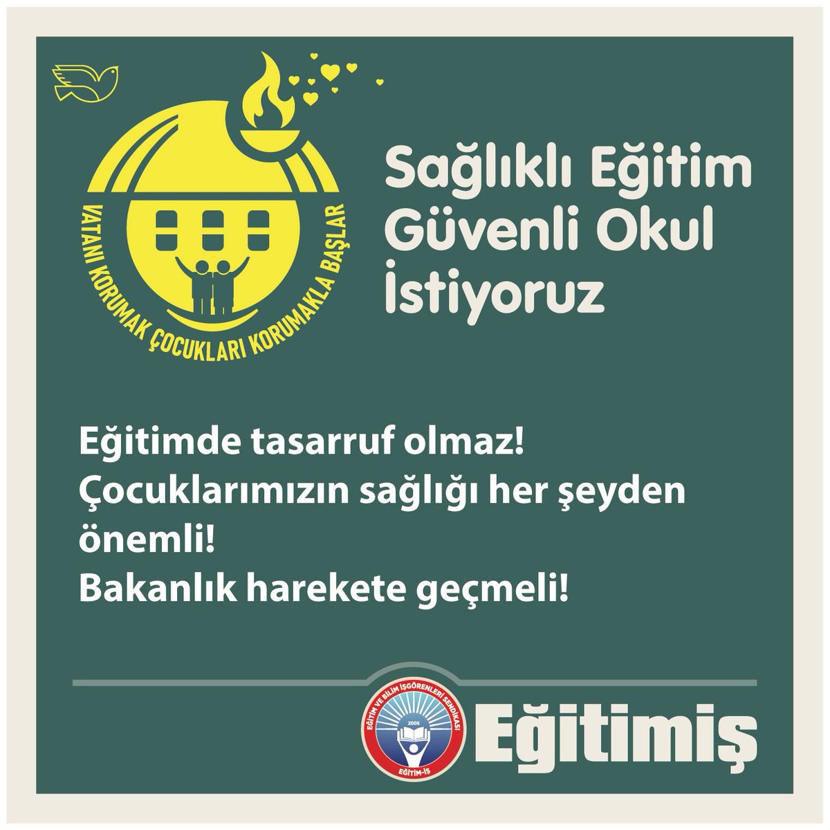 AhmetCANGI's tweet photo. Eğitimde tasarruf olmaz! Çocuklarımızın sağlığı her şeyden önemli!
Bakanlık harekete geçmeli!
#SağlıklıEğitimGüvenliOkul
@egitimis https://t.co/OopUwHfwNH