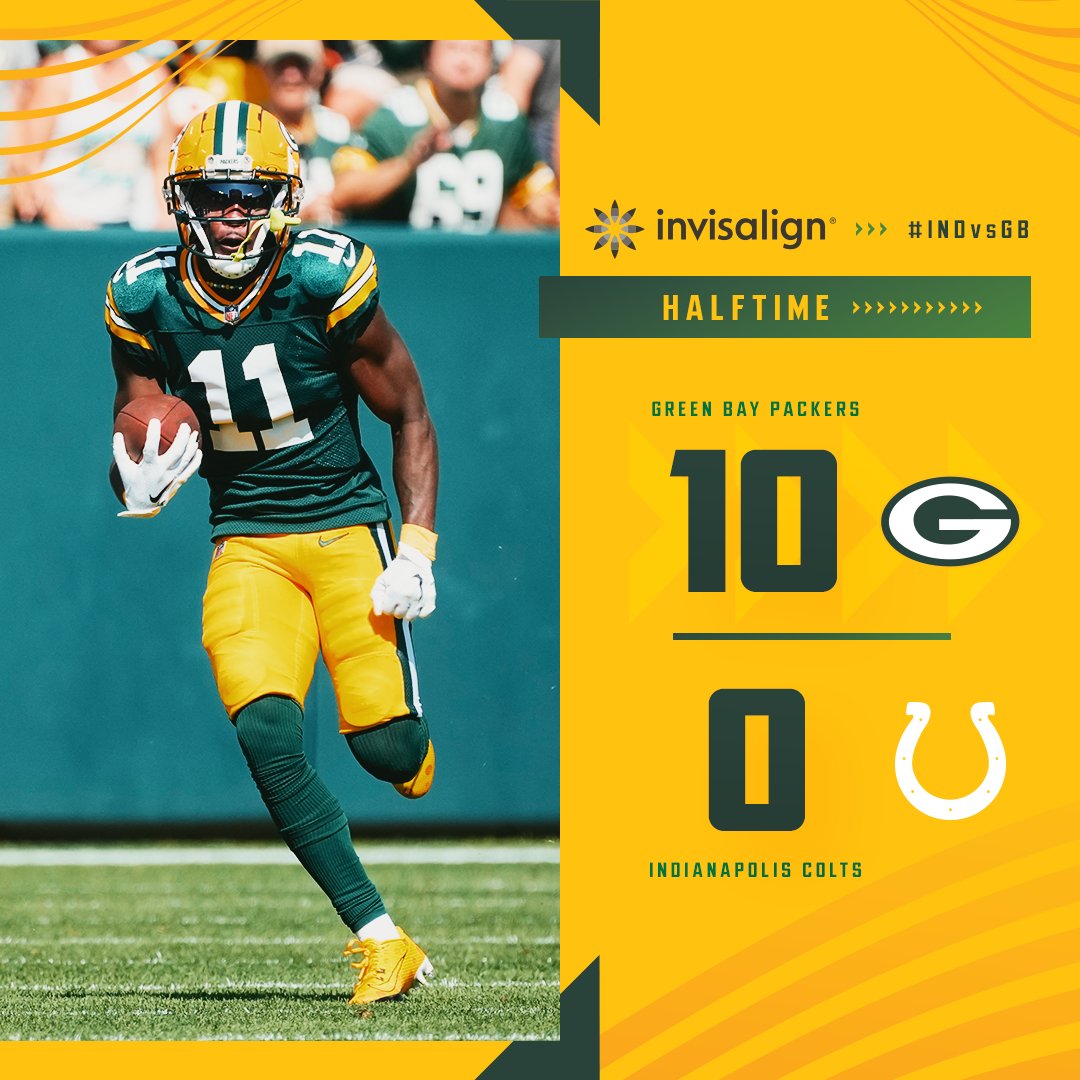 packers's tweet photo. At the break

#INDvsGB https://t.co/HJvNh9743G