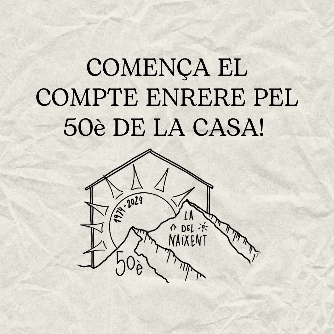 Els 50 de La Casa ja son aquí!🕺🏻

Vols una samarreta del 50è aniversari? 

Segueix totes les indicacions per tindre la samarreta més xula de l’any🤙🏻

Recorda:
💶 10€
🗓️ 24 de setembre (data límit per reservar-la)

#50amblacasa