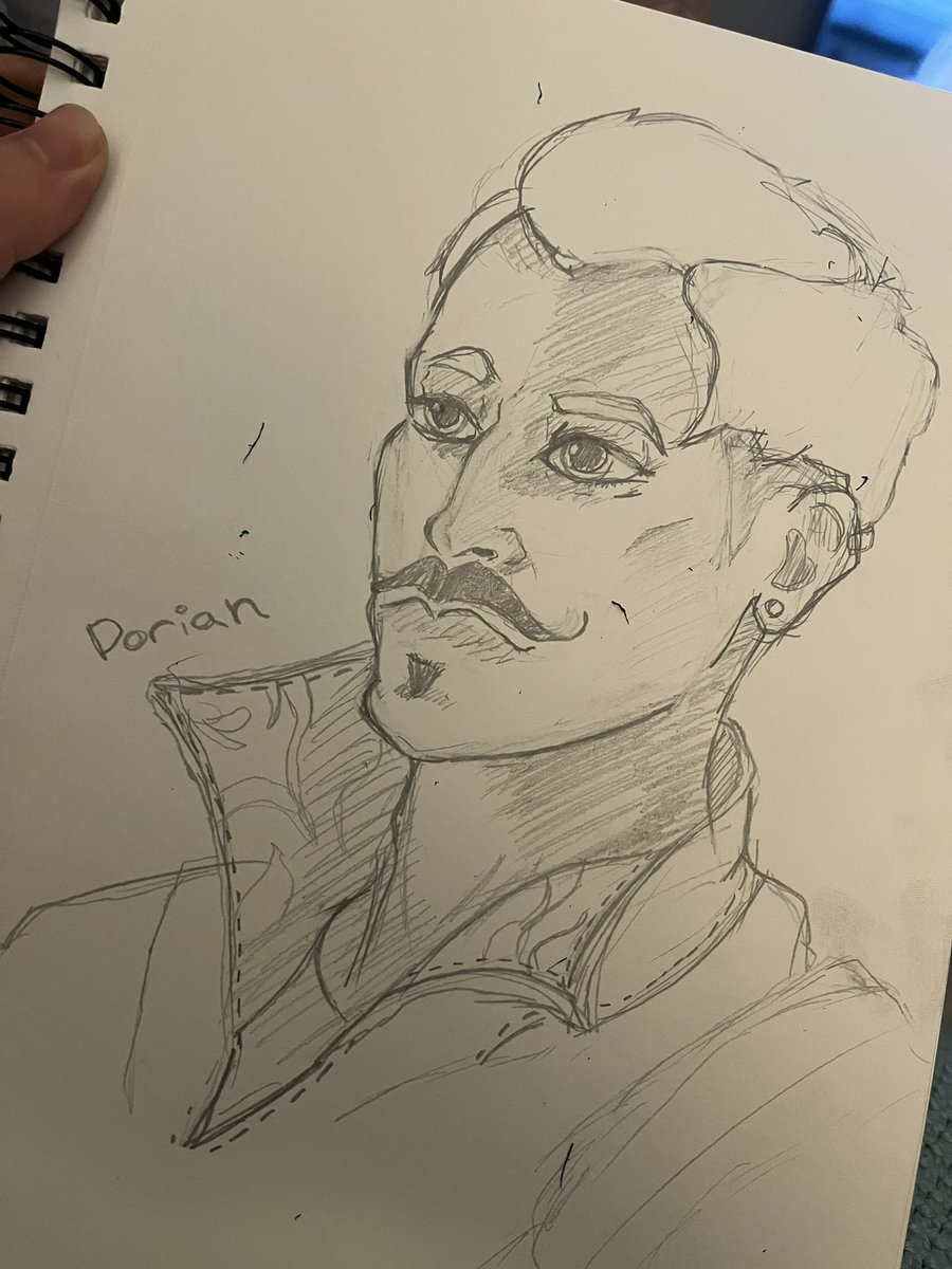 DisgruntledQ's tweet photo. Quick sketch of Dorian I did last night #DragonAgeInquisition https://t.co/of7vlvkB85
