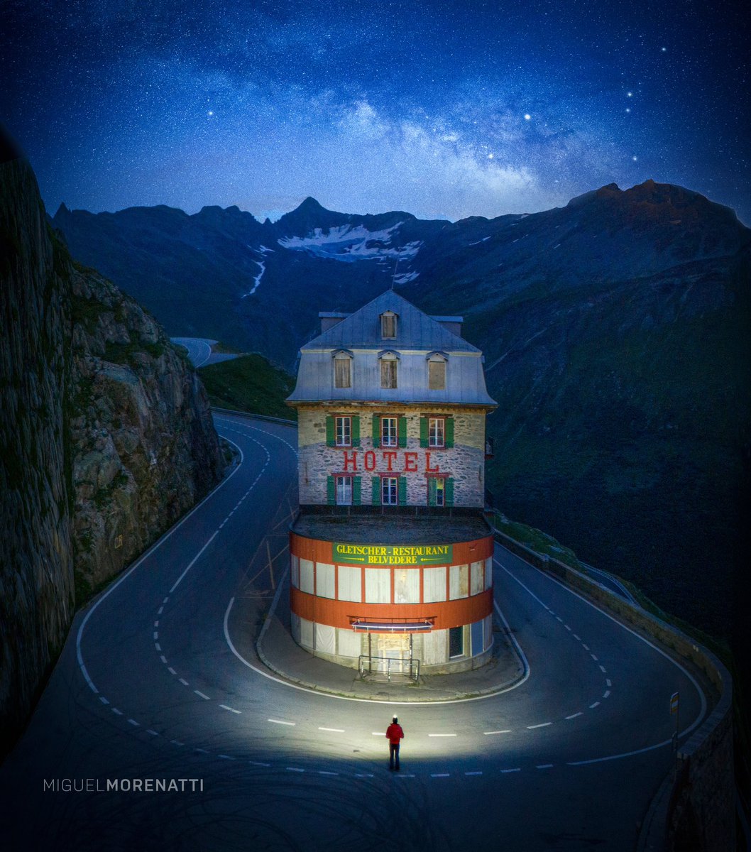 MiguelMorenatti's tweet image. Hotel abandonado en los Alpes Suizos (2.400metros)
📍Hotel Belvedere