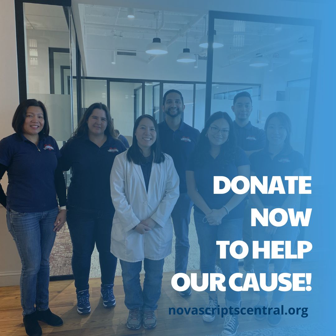 Even a small donation helps us to continue to provide affordable medications and other programs for those in need. Please consider donating to NOVA ScriptsCentral today here: novascriptscentral.org/donate/