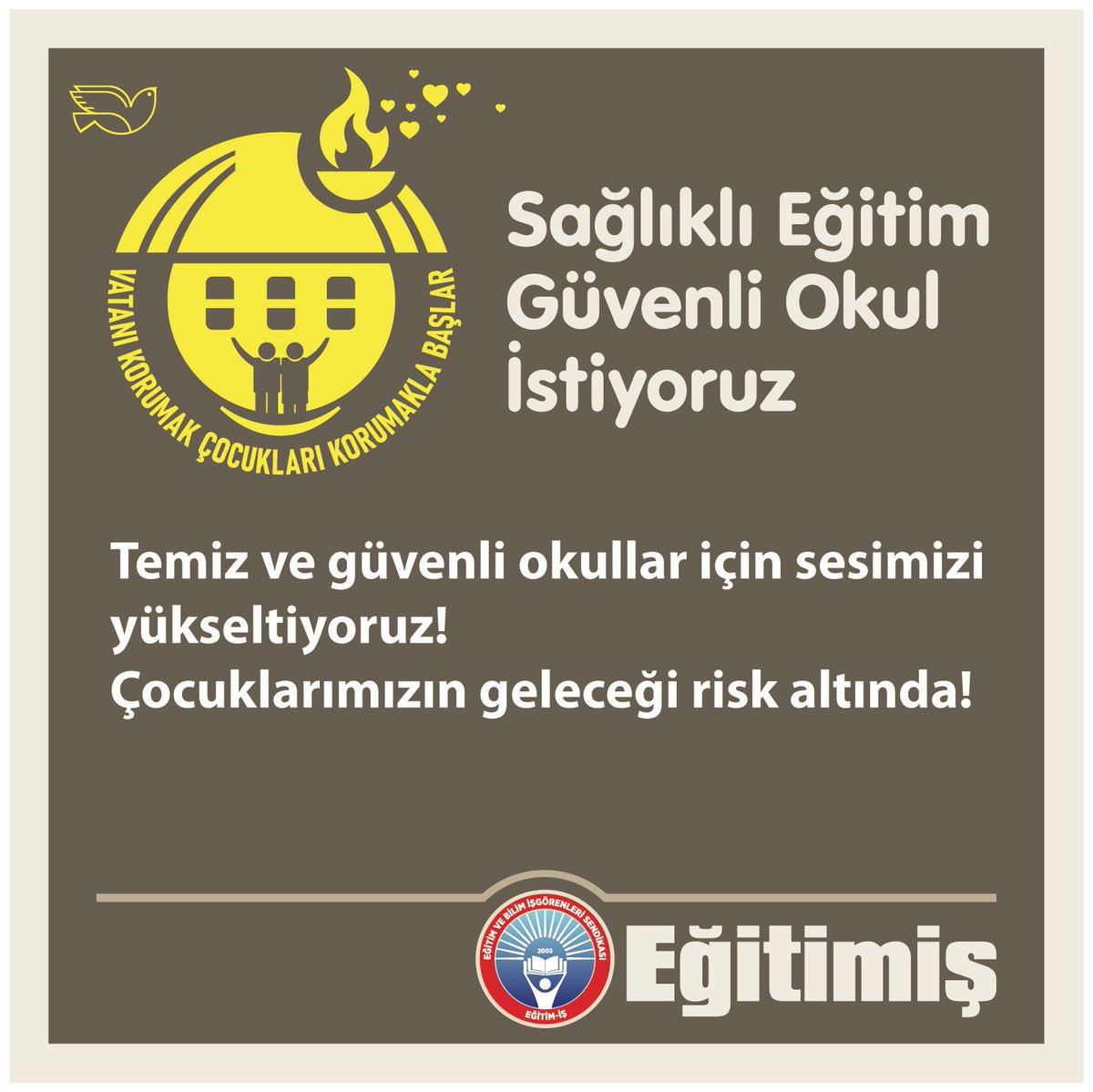 HikmetPala52's tweet photo. Sağlıklı eğitim güvenli okul istiyoruz!
#SağlıklıEğitimGüvenliOkul https://t.co/ryCQBtbLiU