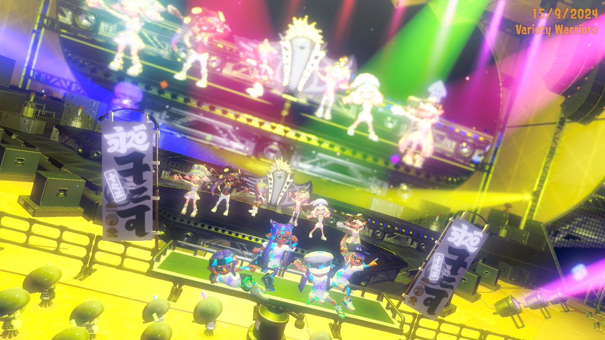 k7_phoenix's tweet image. Catching W's with the gang #Grandfestival #Splatoon3