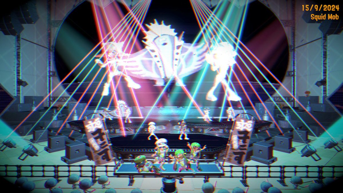 k7_phoenix's tweet image. Catching W's with the gang #Grandfestival #Splatoon3