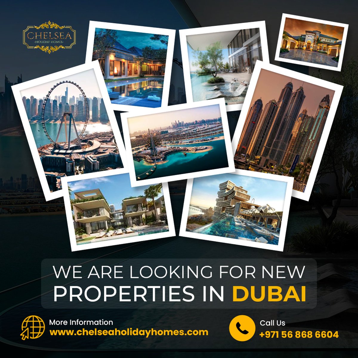 ChelseaHHomes_'s tweet photo. 🏡✨ Own a property in Dubai? Let us manage it for you! ✨🏡

👉 Partner with Chelsea Holiday Homes for hassle-free management and world-class service. Your property deserves the best! 🌍🏖️

Visit us at: https://t.co/DcIvk9rVLY 💻
📞 Call us today: +971 56 868 6604

#DubaiLiving https://t.co/TZPGaT8aLO