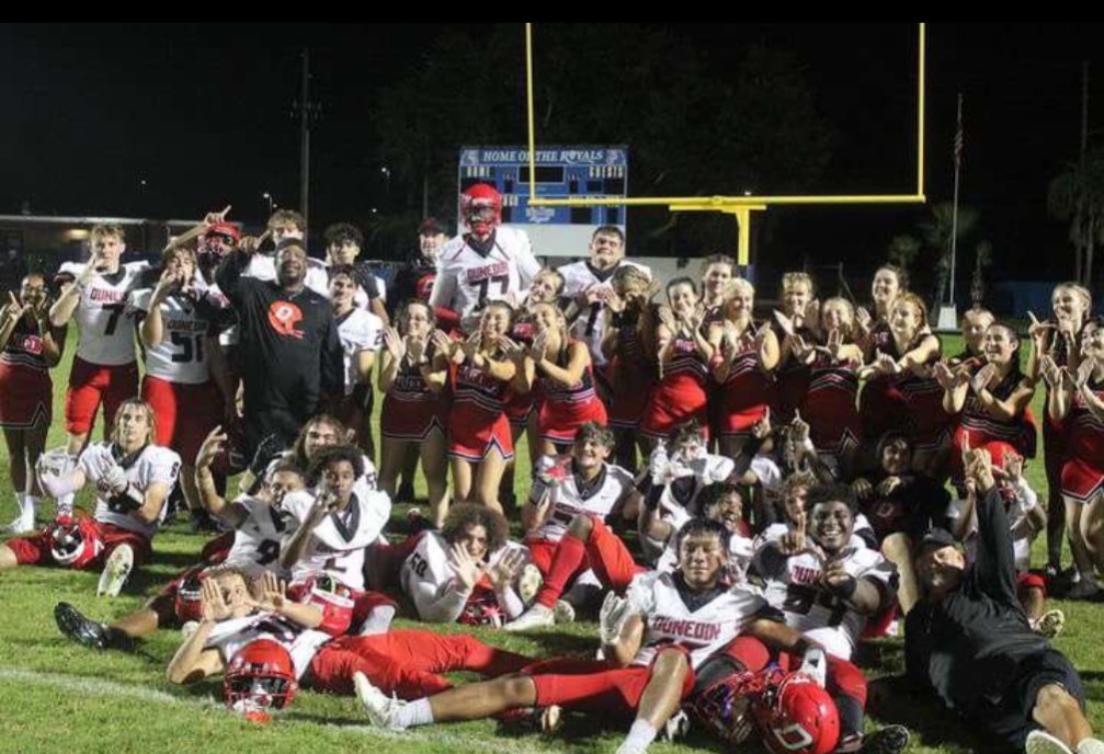 What a great win 14-27. The whole team came together and it showed. We are 2-2 and charging forward ‼️ Looking forward to the Homecoming game this week. 
#GoFalcons #BigD @DunedinFalconFB @
