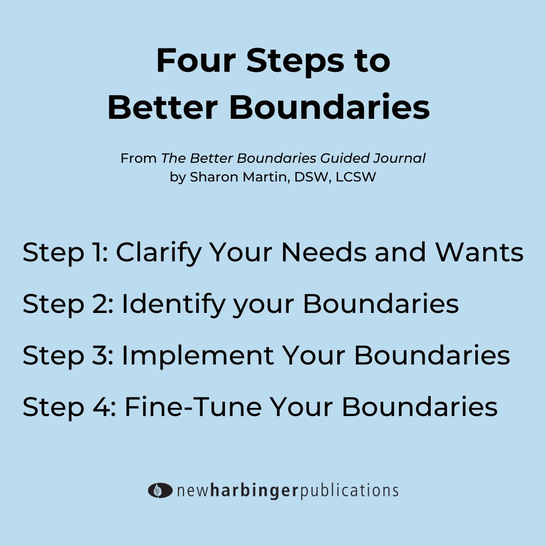NewHarbinger's tweet image. Setting boundaries in all of your personal and professional relationships can be tricky, but &apos;The Better Boundaries Guided Journal&apos; can help. 

newharbinger.com/9781648482755/…

#settingboudaries #relationships #boundarysetting #mentalhealth #selfcaresunday #boundaries
