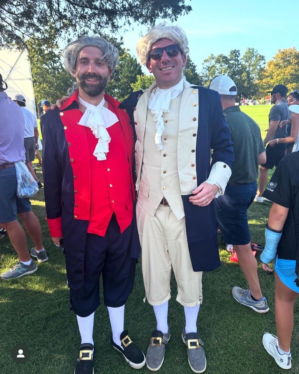 USA, USA! 🇺🇸 

AGS founder Dan Hershberg (pictured right) attended this week’s Solheim Cup in full costume to cheer <a href="/SolheimCupUSA/">Solheim Cup U.S. Team 🇺🇸</a> on to victory. 🏆

📸: <a href="/ChickPhilA/">Casey Landman</a>