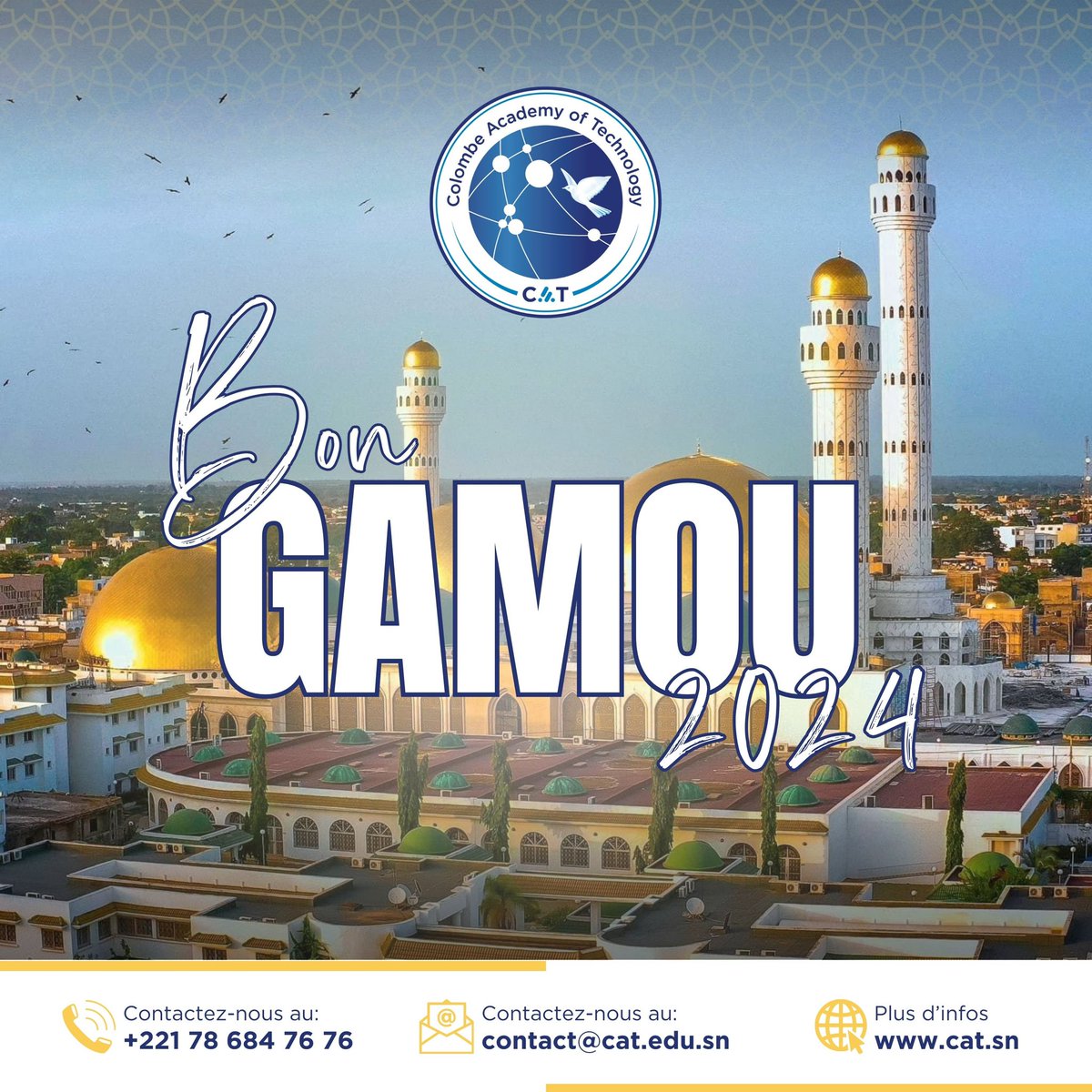 Colombe_academy's tweet photo. Toute l’équipe de la Colombe Academy of Technology vous souhaite un bon Maouloud 🕌🤍! https://t.co/xMmZ5g2ndI