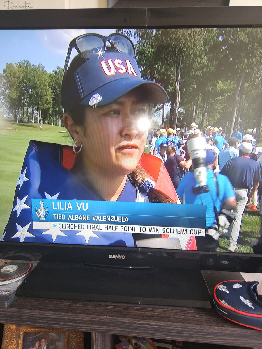 LuckyChanceLA's tweet image. An immigrant daughter just won the #Solheim Cup for the United States!!  This is what the United States of America is ALL about!!