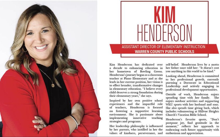 WKU_SLPS's tweet image. Kim Henderson = ROCKSTAR!  

Mrs. Henderson (@learningwithkim) is an alumnus of our WKU SLPS program.  She's doing excellent work in her new role as Asst. Director of Elem. Instruction with @WarrenCoSchools.  We're proud to call her a Topper!

facebook.com/share/p/srAigc…