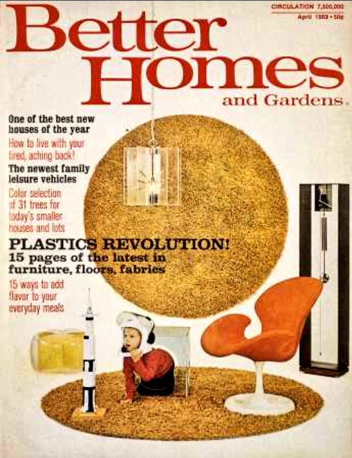 wendyOrourke's tweet image. Better Homes and Gardens, April 1969 #SpaceAge