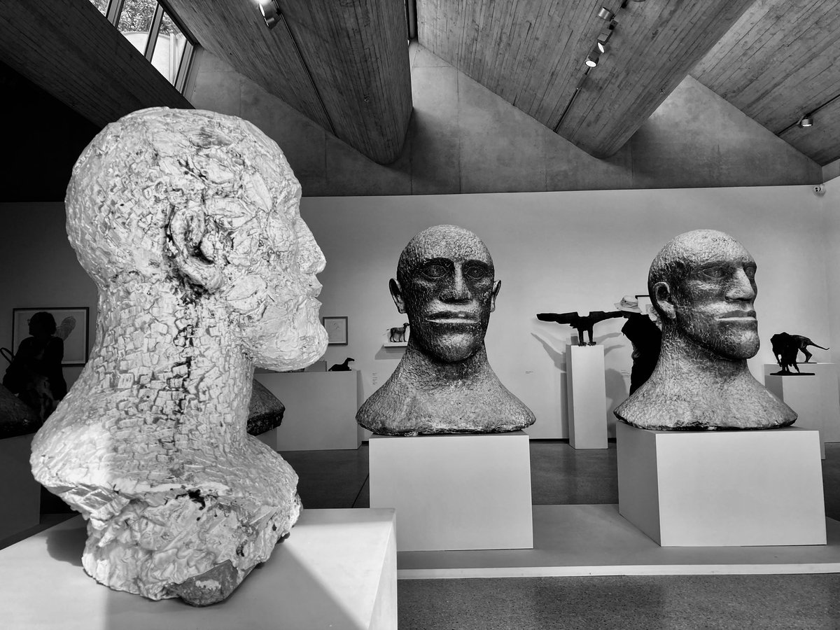 DavePics's tweet photo. Frink and Hirst at the Yorkshire Sculpture Park September 2024 https://t.co/CvkmaZGFFy