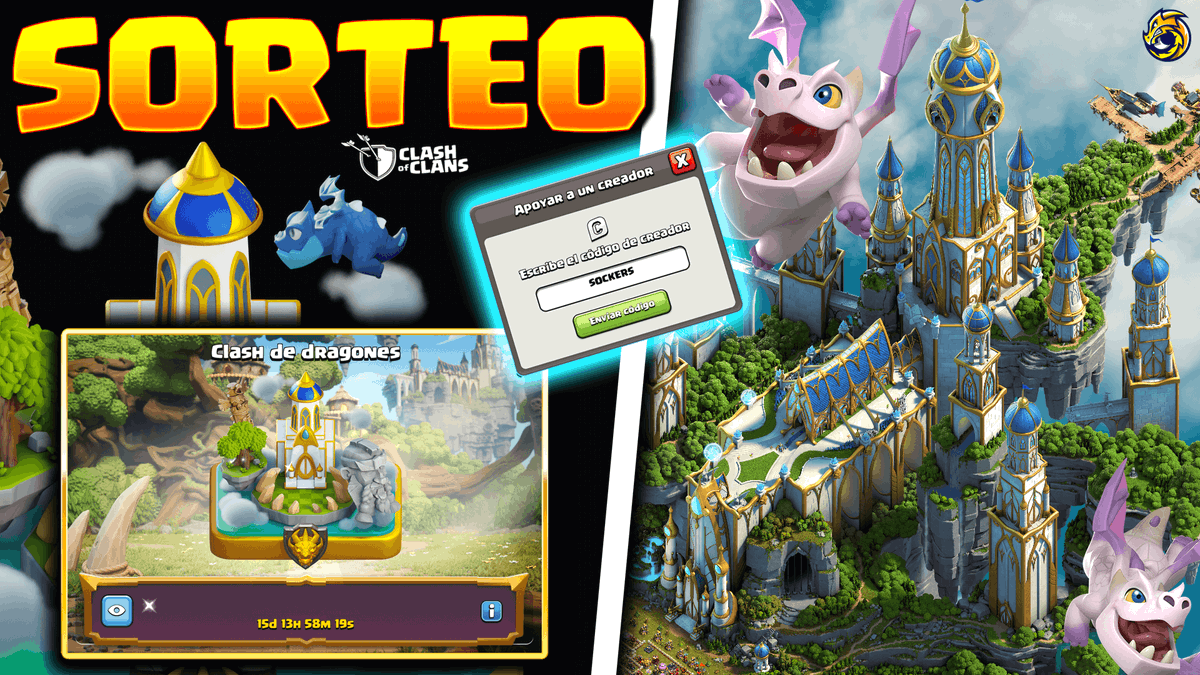 Súper SORTEO 🎁
EL MEJOR PAISAJE de #CLASHOFCLANS
Requisitos:

1 ✅ Seguirme en YouTube
youtube.com/c/SockersSabad…
2 ✅ Seguirme a mi @sockers_ y seguír a <a href="/Leoloko91/">Leoloko91</a>
3 ✅ Etiqueta a un amigo. RT 🔄 y like ❤️

Ganador el día 20 de septiembre
Suerte‼️