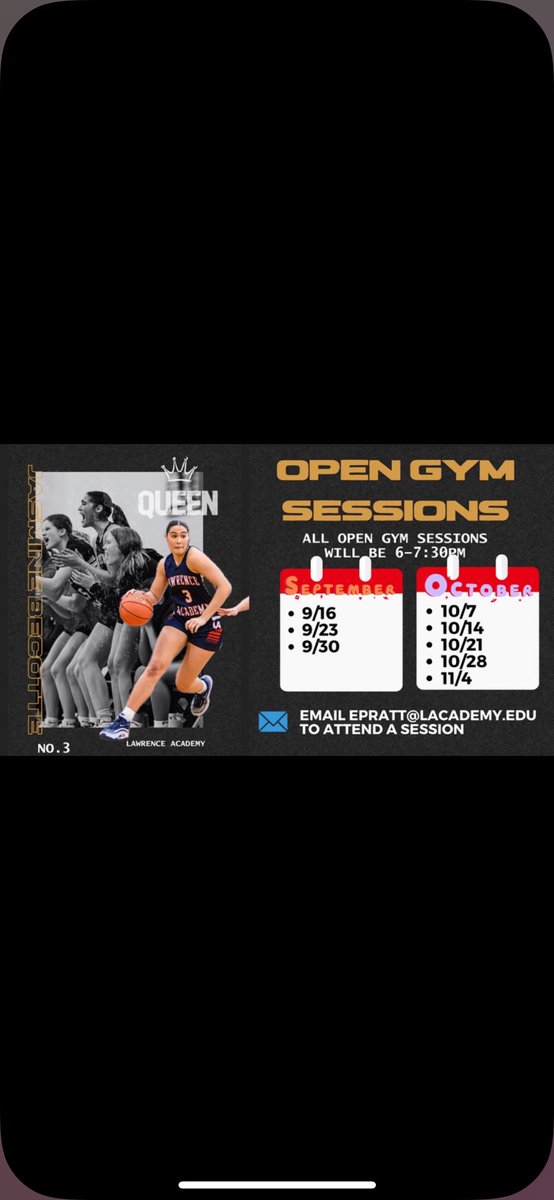 Here is my senior year open gym schedule!! Can’t wait to get started 🔥<a href="/Coach_Pratt_LA/">Emily Pratt</a> <a href="/MCWSTARZ/">MCW STARZ</a>
