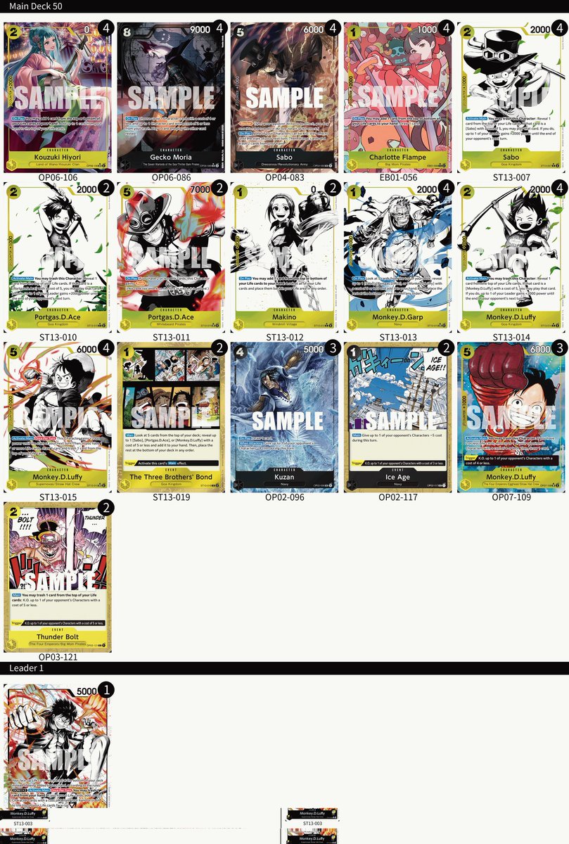 ThePhillipVu's tweet image. One Piece Championship September Finals Day 2:

T32: Yonas Abraham on Lucci ✅️✅️

T16: Jackson Hoang on BY Luffy ✅️🚫🚫

Very close games. Thankful for the great run, but hungry to do more next time.  

Final standing: Top 16 /512 🫡

I will do a tournament recap post on…