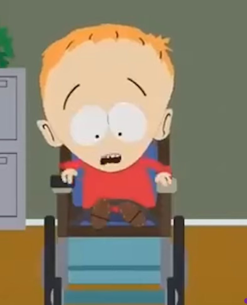 DailyTimmySP's tweet photo. day 48 <3

a real man will never speak ill of timmy burch
#SouthPark #TimmyBurch https://t.co/8irEmRmiTZ