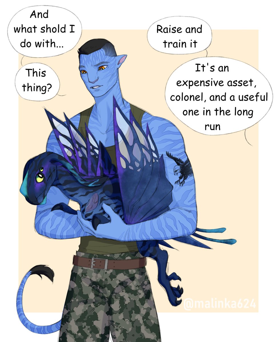 Cupcake has a little sister now :з She won't be little for long though

#Avatar #AvatarTheWayOfWater #atwow #recoms #MilesQuaritch