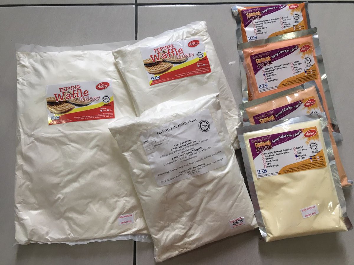 syopikini's tweet photo. Wahhh jumpa produk lokal rasa premium https://t.co/DnpgGxvzbl yg penting siap ada cop halal lagi tau! 

Memang sedap lagi2 tepung waffle n serbuk cheese dia 😍😍 nak tepung takoyaki pun ada, boleh buat sendiri je lepasni! https://t.co/zg2VSxENFa