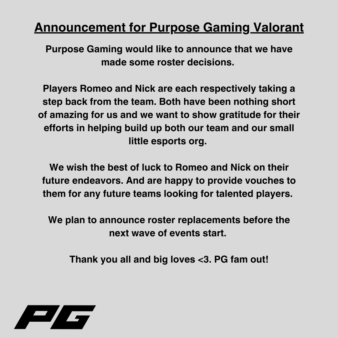 PurposeGGss's tweet photo. Roster Update for our Co-Ed team. https://t.co/i5vNtbhHPu