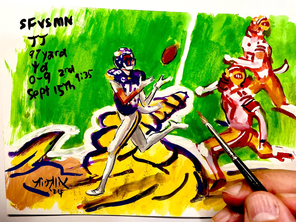 Justin Jefferson 97 yard touchdown. #skol <a href="/JJettas2/">JJETS✈️</a>