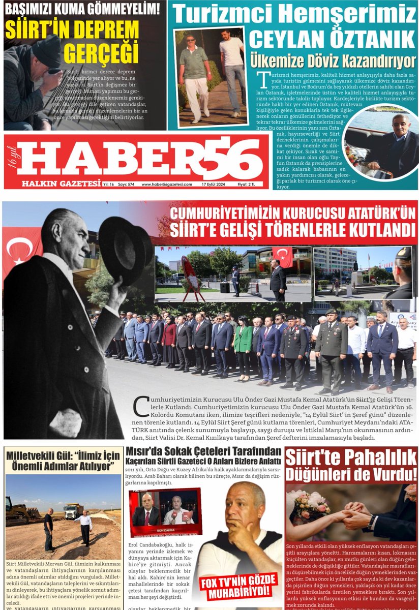 Halkın Gazetesi Haber56 Gazetesi Çıktı