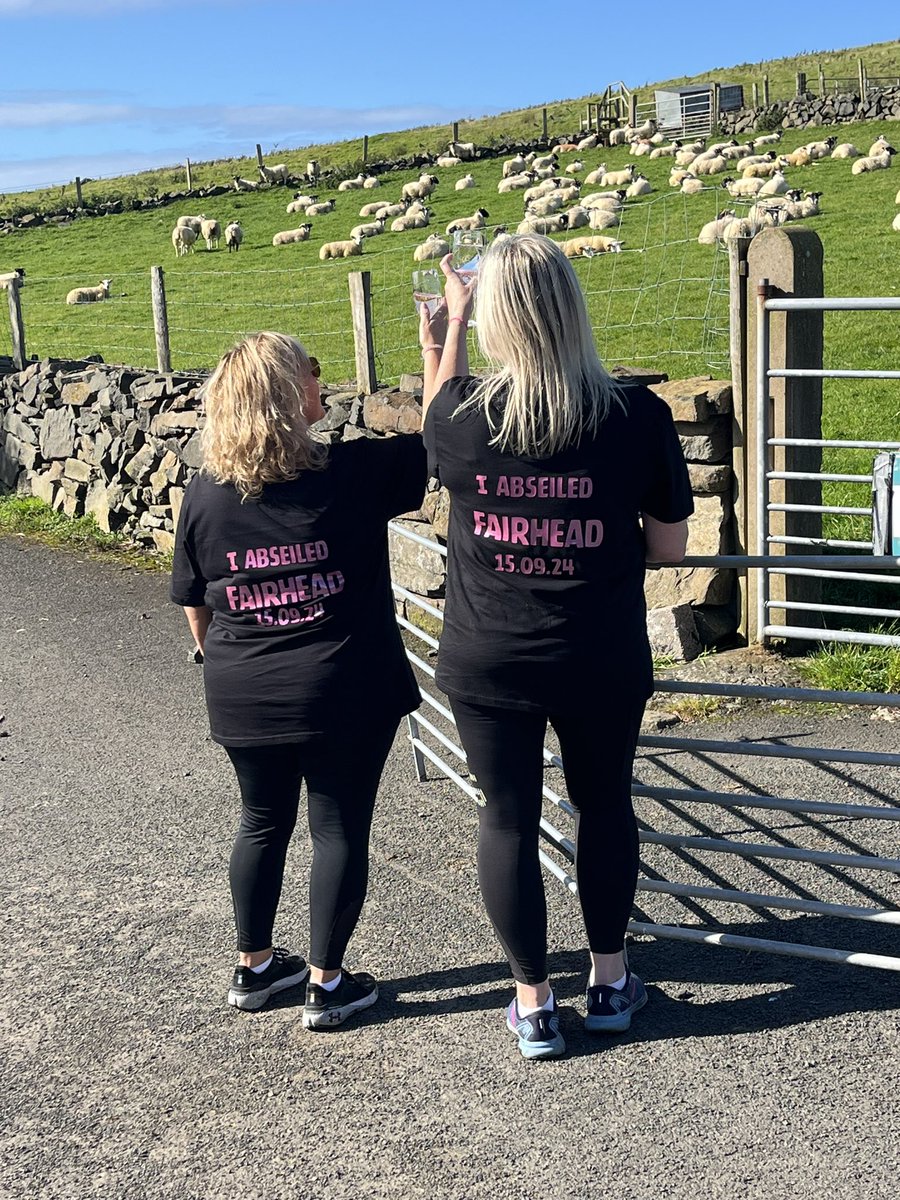 nevergiveupanne's tweet photo. An amazing afternoon with Jenny abseiling Fairhead for @AWARENI and Macmillan Unit nursing staff @NHSCTrust Thanks to Peter from @revivenorthcoast for his expertise and keeping us safe. Thanks also to family and friends who cheered and supported us💕#fundraiser #abseil #Fairhead https://t.co/h389yv9s0e