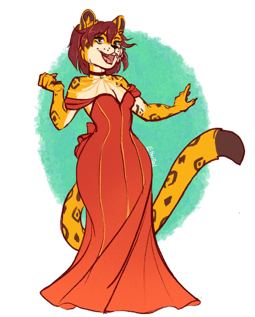 ethriol's tweet photo. For Yolyacm at CFZ 24! I love drawing characters in fancy clothes~
#Consketch #FurryArtist #FurryArt https://t.co/sBCyiuJPH4