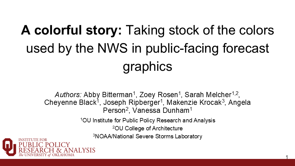 nwas's tweet photo. Up next at the #NWAS24 Broadcaster Workshop is @abby_bitterman with A Colorful Story: Taking Stock of the Colors Used by the NWS  in Public-Facing Forecast Products. https://t.co/iFsH7oNm85