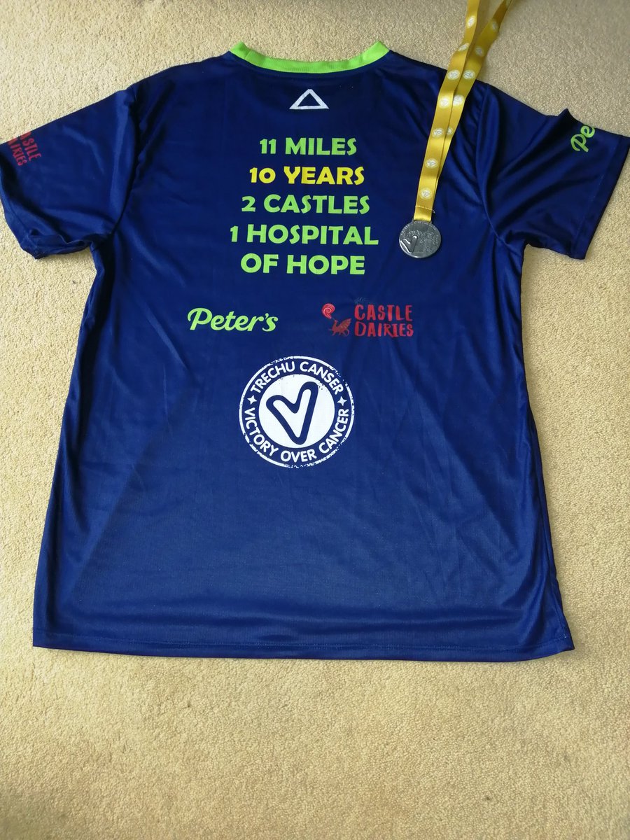 11 mile Caerphilly Castle to Cardiff Castle run in support of Velindre Cancer Centre. Thank you to the organisers, volunteers, supporters and fellow runners.
