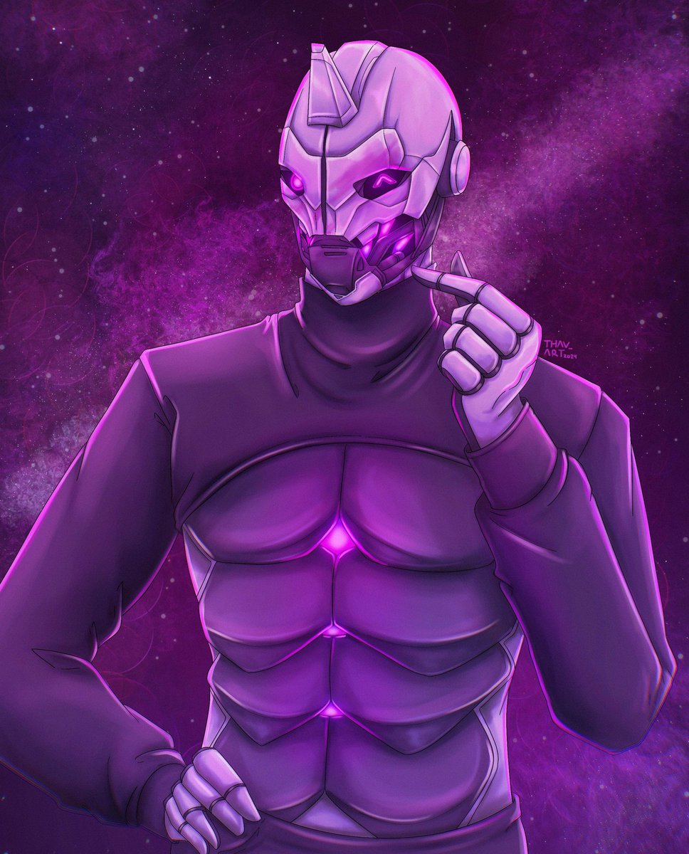 Thav doing art jumpscare ‼️

This time back with a very pretty Exo💜💜
Comm for @Honker_Helios