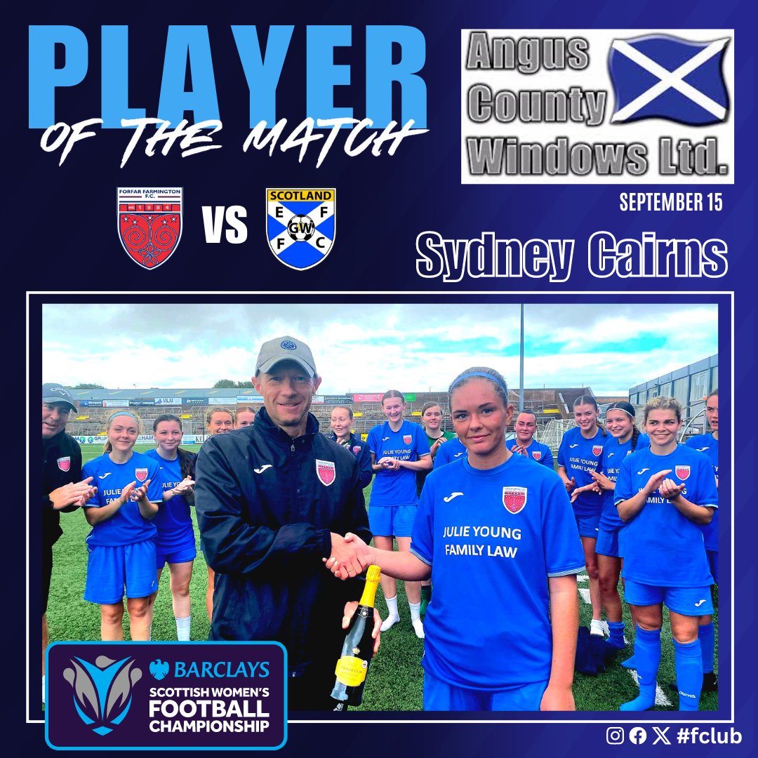 Farmington_FC's tweet image. Todays @SWFChampionship match was sponsored by Angus County Windows Ltd.  East Fife coaches selected our player of the match Sydney Cairns on their behalf.   

Pictured, Gary Hamilton presenting Sydney with a bottle of fizz. 

#fclub #SheCanSheWill #localbusinesssupport
