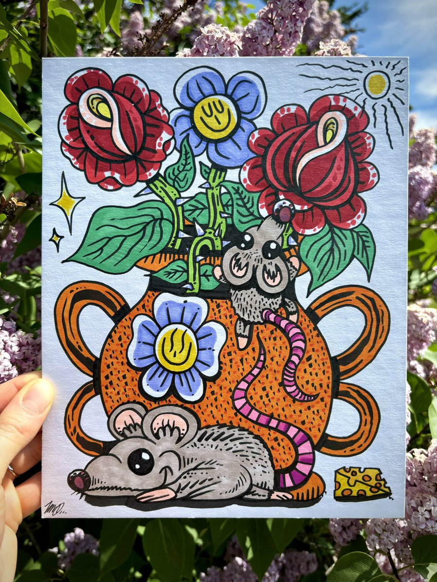 Critters and flowers 🌺🐁