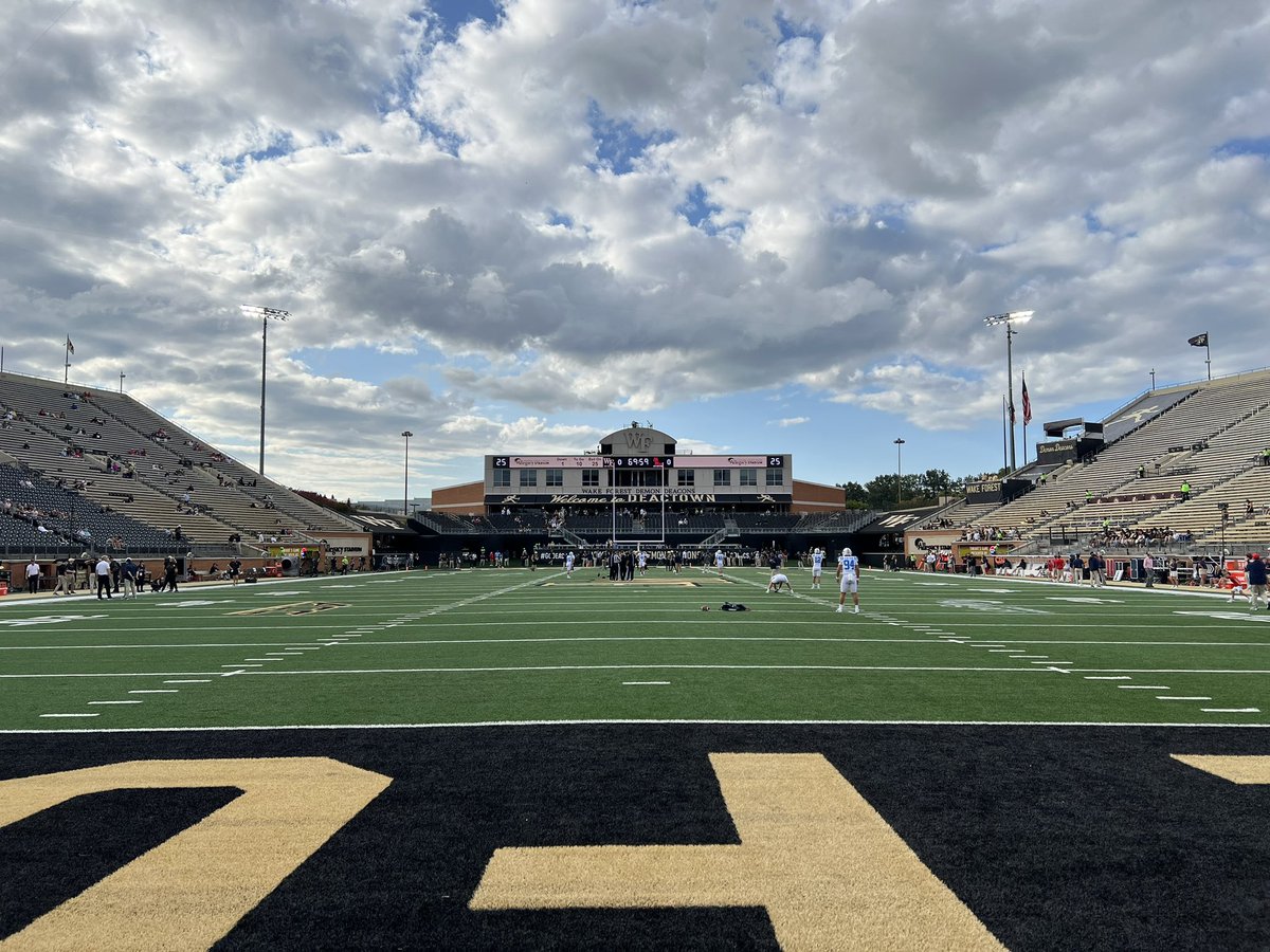 3-0! Ready for the next game! Had a great time at Wake Forest