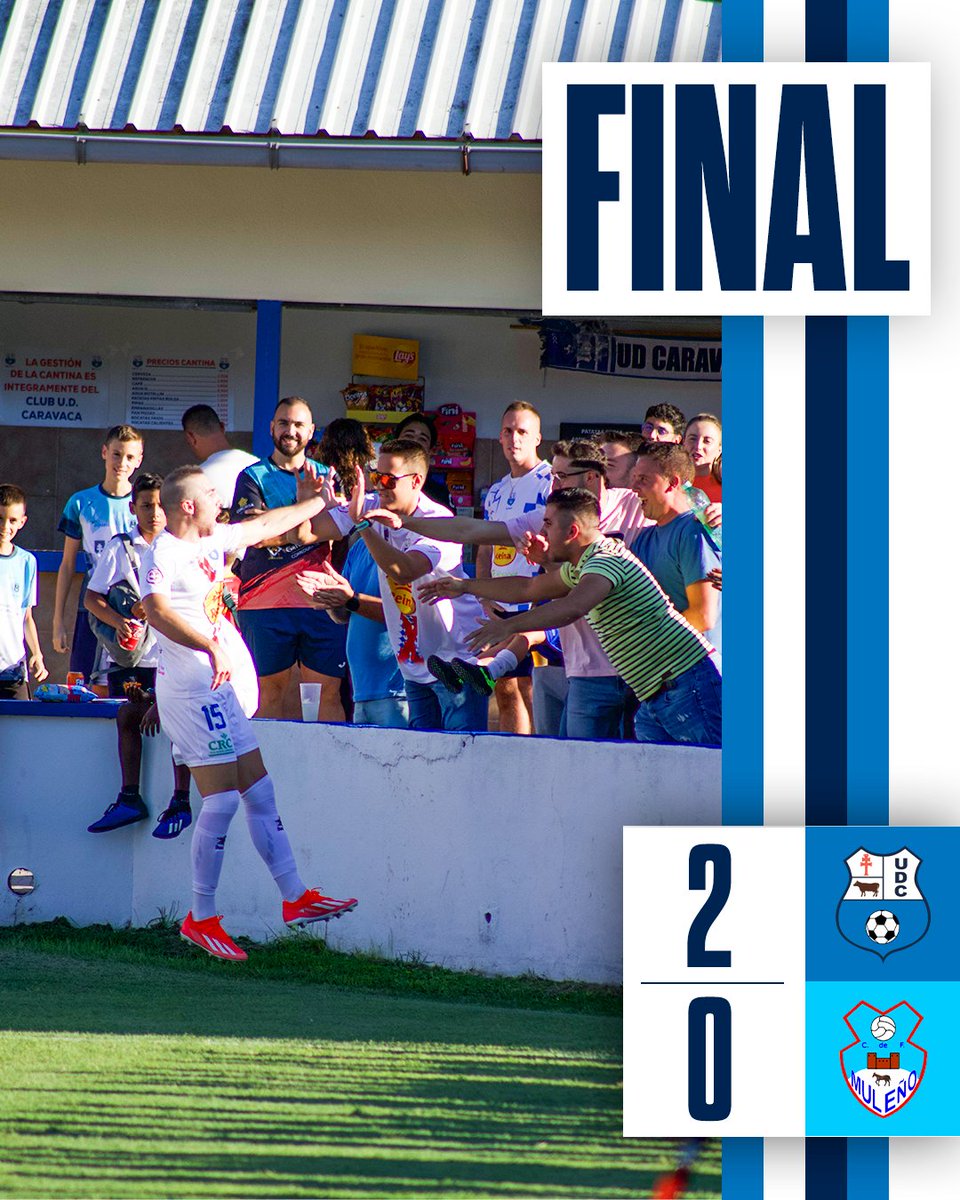 🔵 FINAL ⚪

⚔⚽ VICTORIAAAA EN EL MORAO, por 2-0 con goles de Zaplana y Renato, ante el Muleño C.F. Ojo puesto en la próxima jornada, ante la Minerva.

💪🏻 ¡Seguimos!

⚔🔵⚪