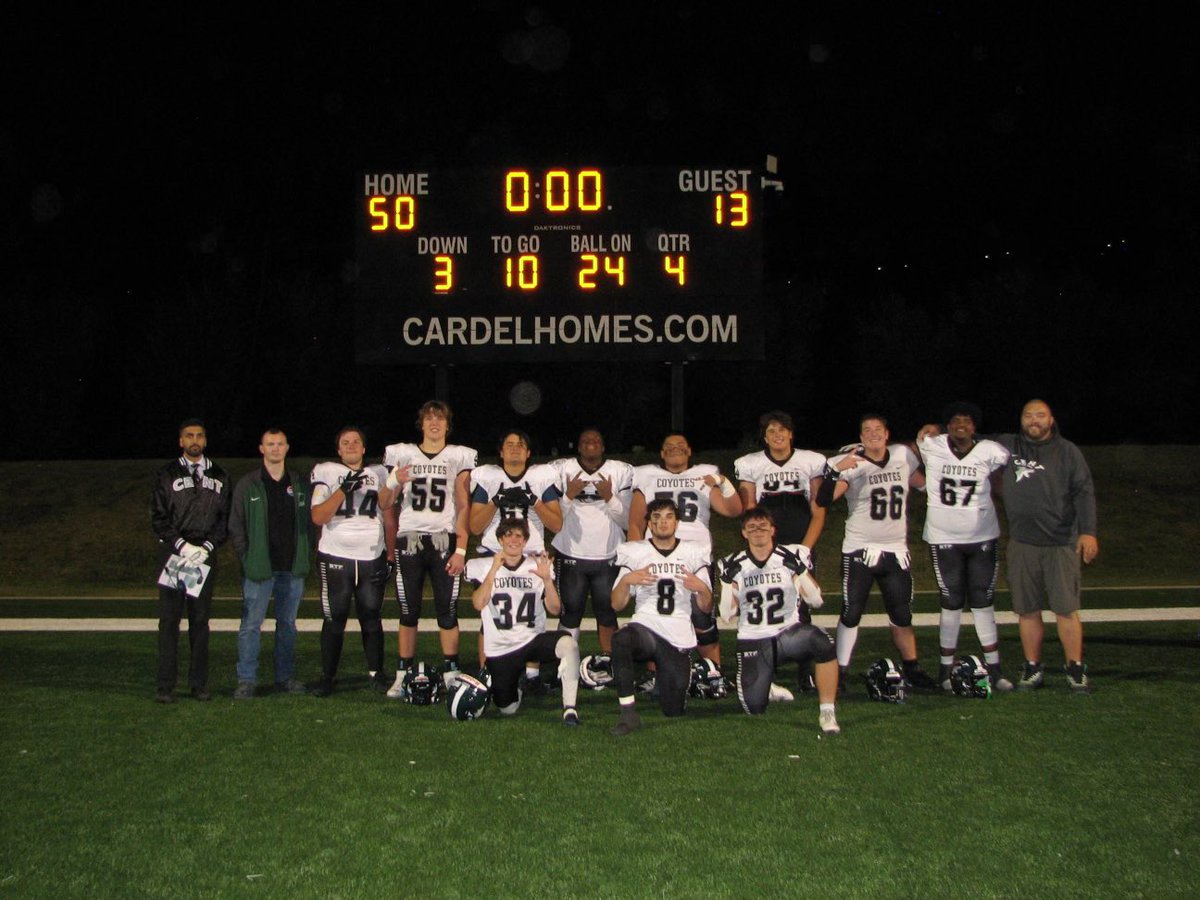 I am super proud of this run game crew. On Friday they had over 200 yards rushing with 5 rushing TDs! We also only let up 1 sack. It’s been a great start to the season with us being 2-1, we are hoping to keep the momentum going.