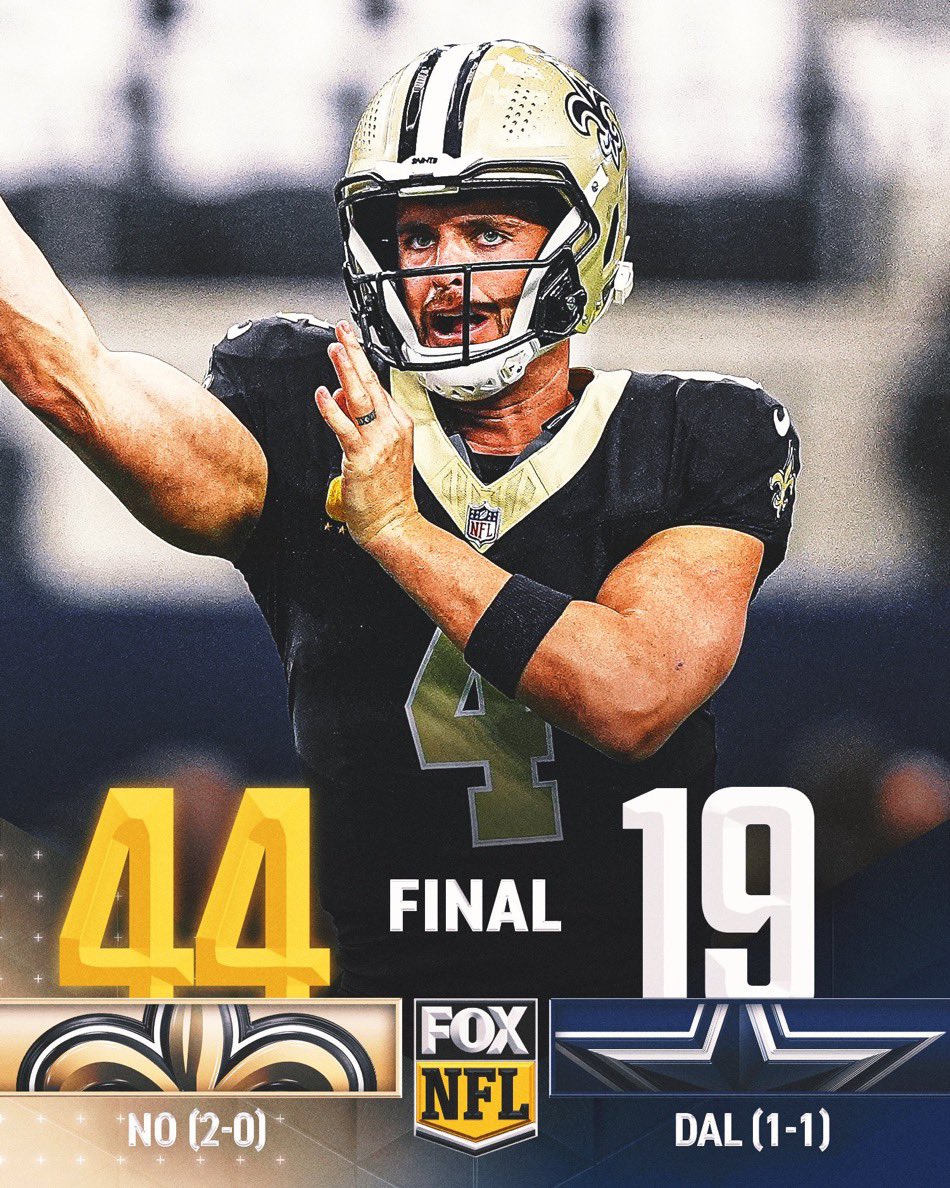 the1_KD3x's tweet photo. Instead of moaning and crying that he didn’t have the city’s support, Derek Carr locked TF in and earned the city’s respect. New Orleans Saints fans we now have a Quarterback we can count on again⚜️ https://t.co/CroaE2brUb