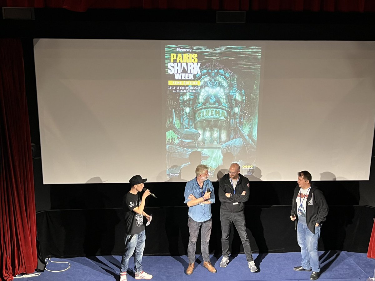 salles_obscures's tweet photo. CÉRÉMONIE DE CLÔTURE suivie de #THELASTBREATH en présence du réalisateur #ParisSharkWeek2024 @parissharkweek @Discovery https://t.co/Ydb0e9CXcn