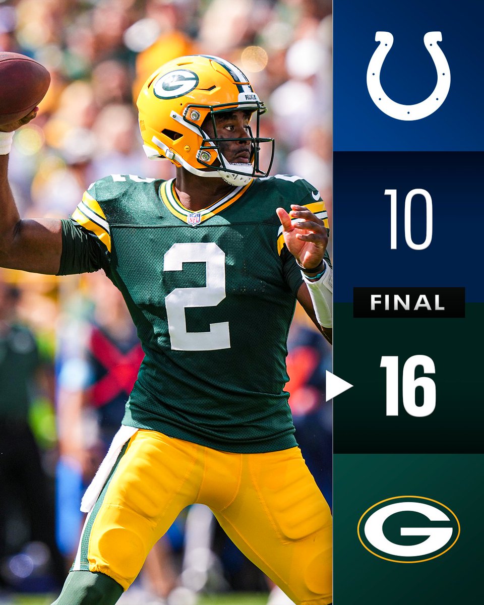 FINAL: Malik Willis guides the @Packers to victory! #INDvsGB