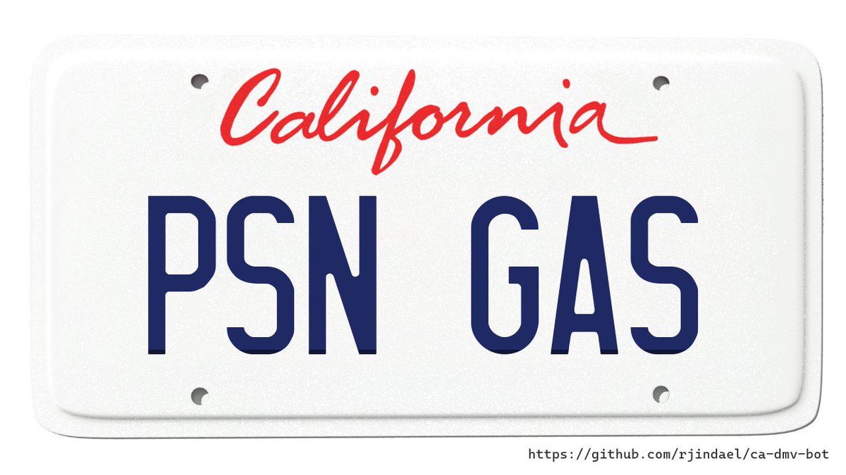 ca license plates tweet media