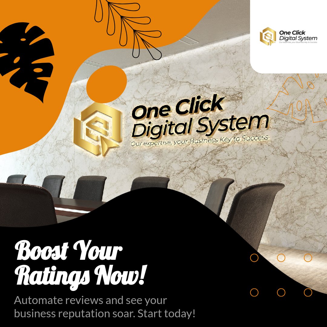 Sidytene's tweet image. Are you struggling to manage customer reviews? 

Discover how automating online reviews can improve your business ratings and reputation! 

Empower your business today. 

GET STARTED: oneclickdigitalsystem.com/pricing-7692

#software, #digitalsystem, #oneclickdigitalsystem, #Digitalmarketing
